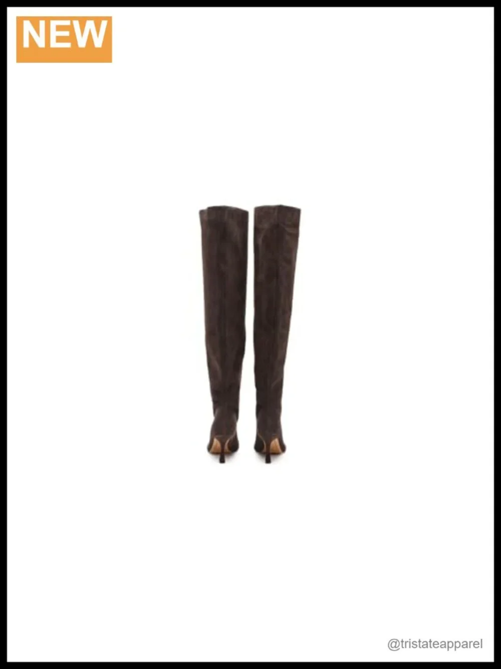 Over-the-Knee Suede Heeled Boots Women's Pull-On Stiletto Shoes